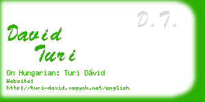 david turi business card